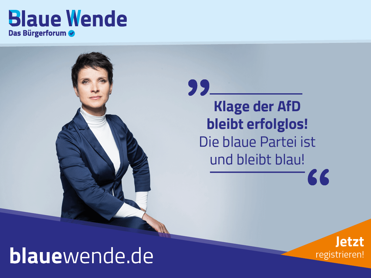 Blaue Partei ist und bleibt blau – AfD-Klage scheitert