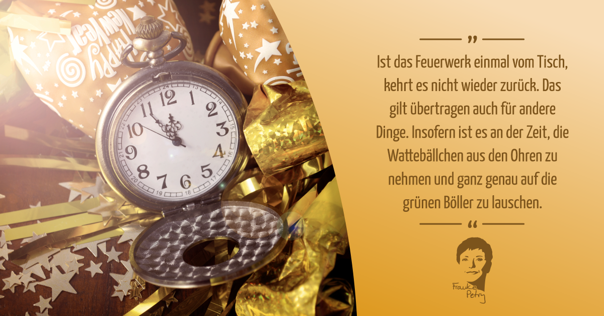 +++ Grüne Böller am Wochenende +++